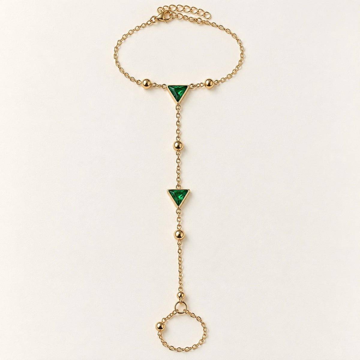 Triangle Stone Hand Chain – product photo