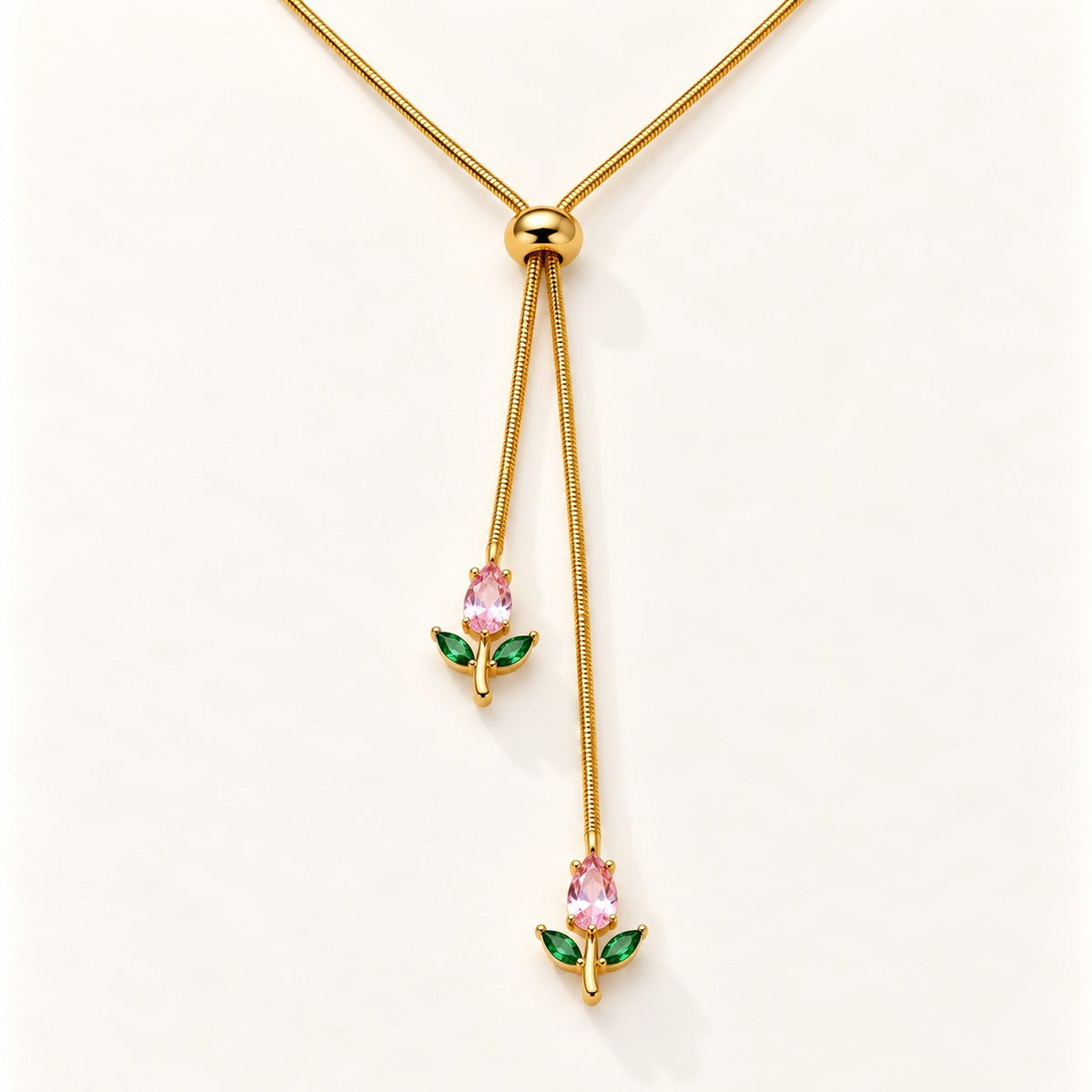 Tulip Lariat Necklace – product photo