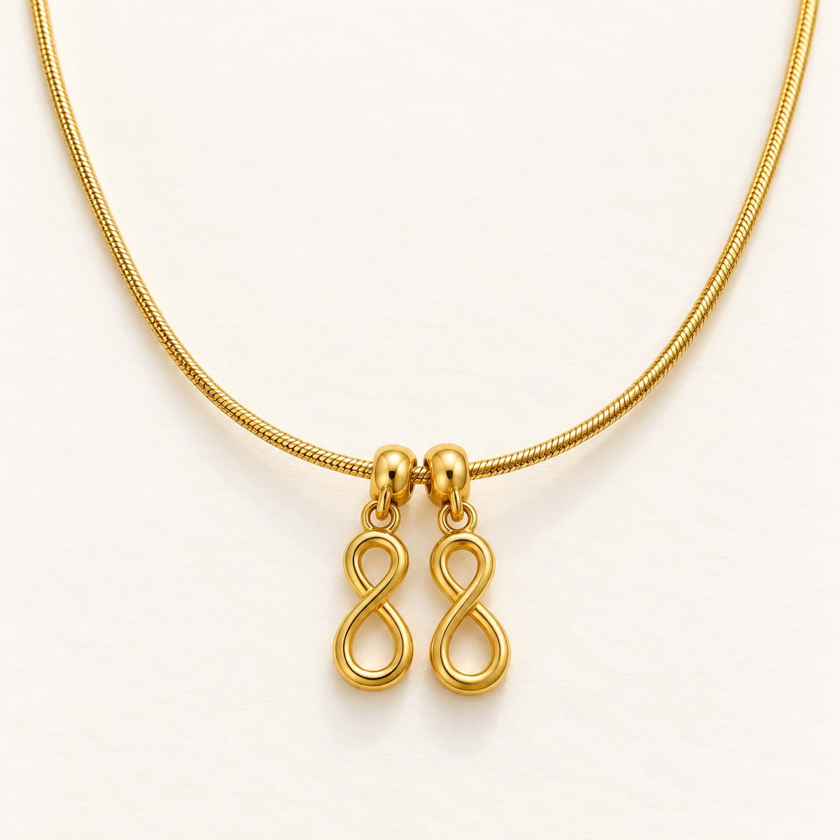 Twin Infinity Necklace – product photo