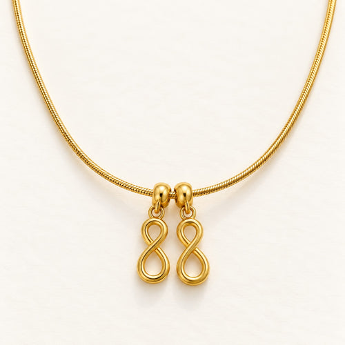 Twin Infinity Necklace – product photo